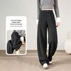 HSTYLE Women's Wool Blend Micro-Shaping Wide-Leg Casual Pants