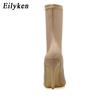 Eilyken Sexy Sock Boots Stretch High Heels for Women Spring Autumn Fashion Ankle Boots Female Shoes