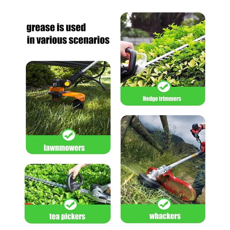 Trimmer Lubricant 5 Pieces Long-Lasting Lawn Mower Grease Threaded Nozzle Lubricating Oil Long-Lasting Garden Tool Accessories