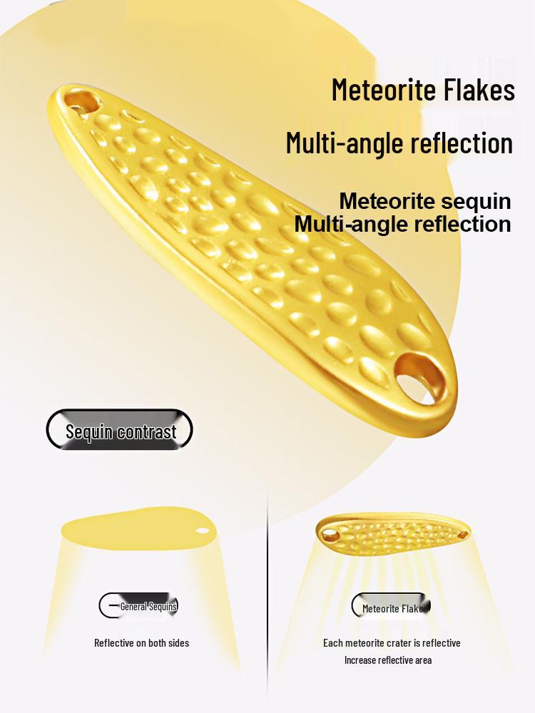 Meteorite Stone Micro Lure: Spinning Sunflower Seed Sequin Hook for Fly Fishing, Rigged for Mandarin Fish with White Stripes