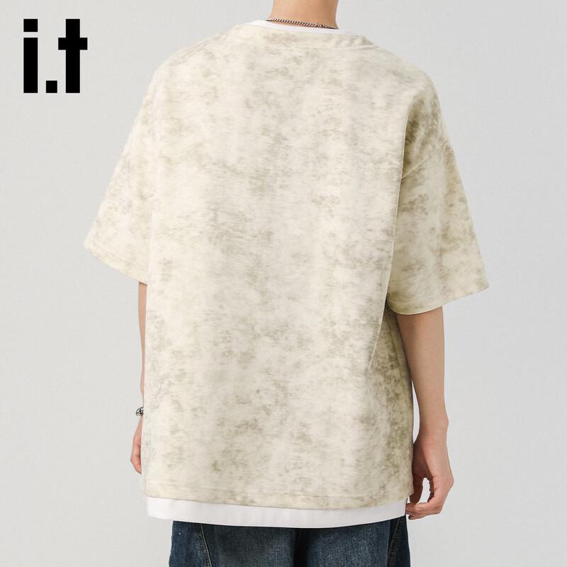 Izzue It Men's Loose Fit Tie-Dye Short-Sleeve T-Shirt