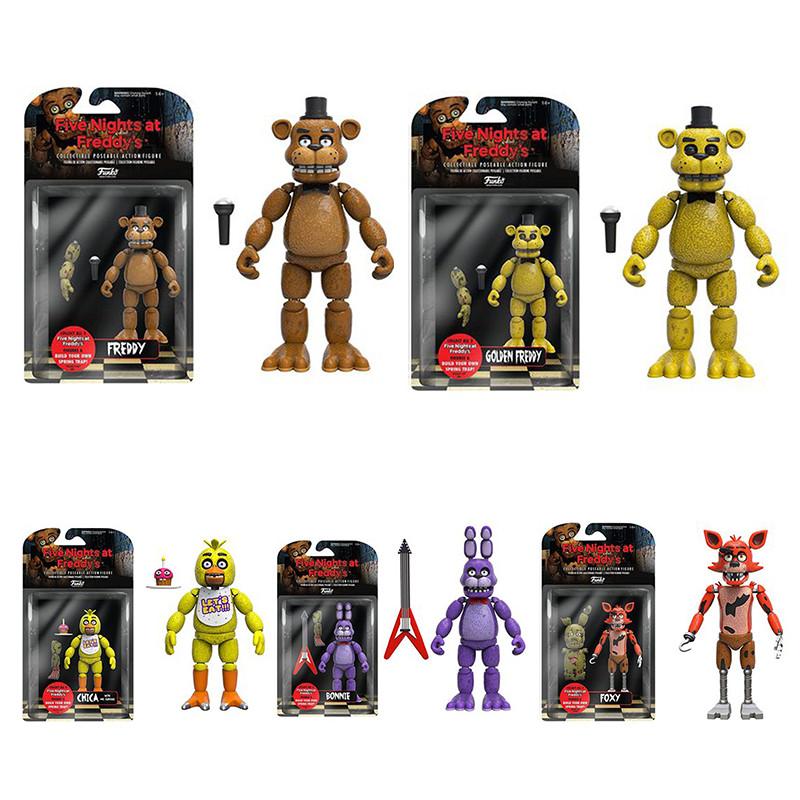 Fnaf Funko Five Nights At Freddys Action Figure Articulated Golden Freddy Parts Foxy