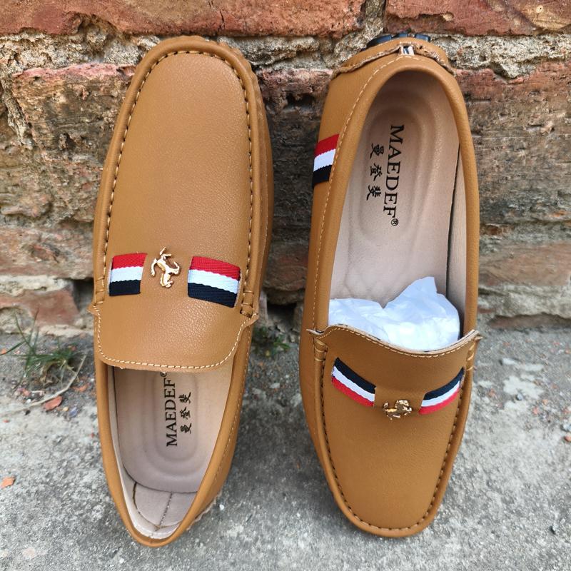 Loafers Men New Design PU Leather Loafers for Man Casual Slip on Moccasins Men Comfy Brown Moccasin Driving Loafers for Men