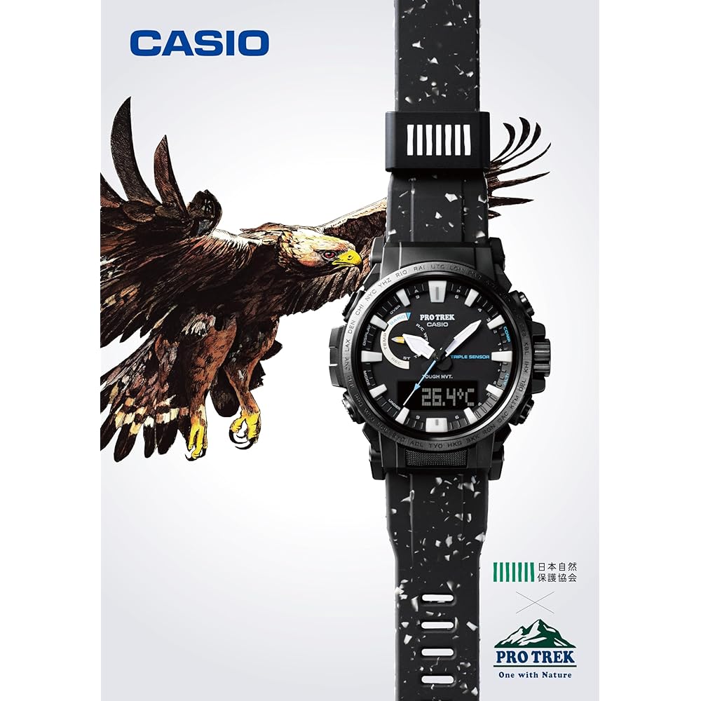 Casio Pro Trek Climber Line Solar Radio Men's Watch Biomass Plastic Black PRW-61NJ-1JR