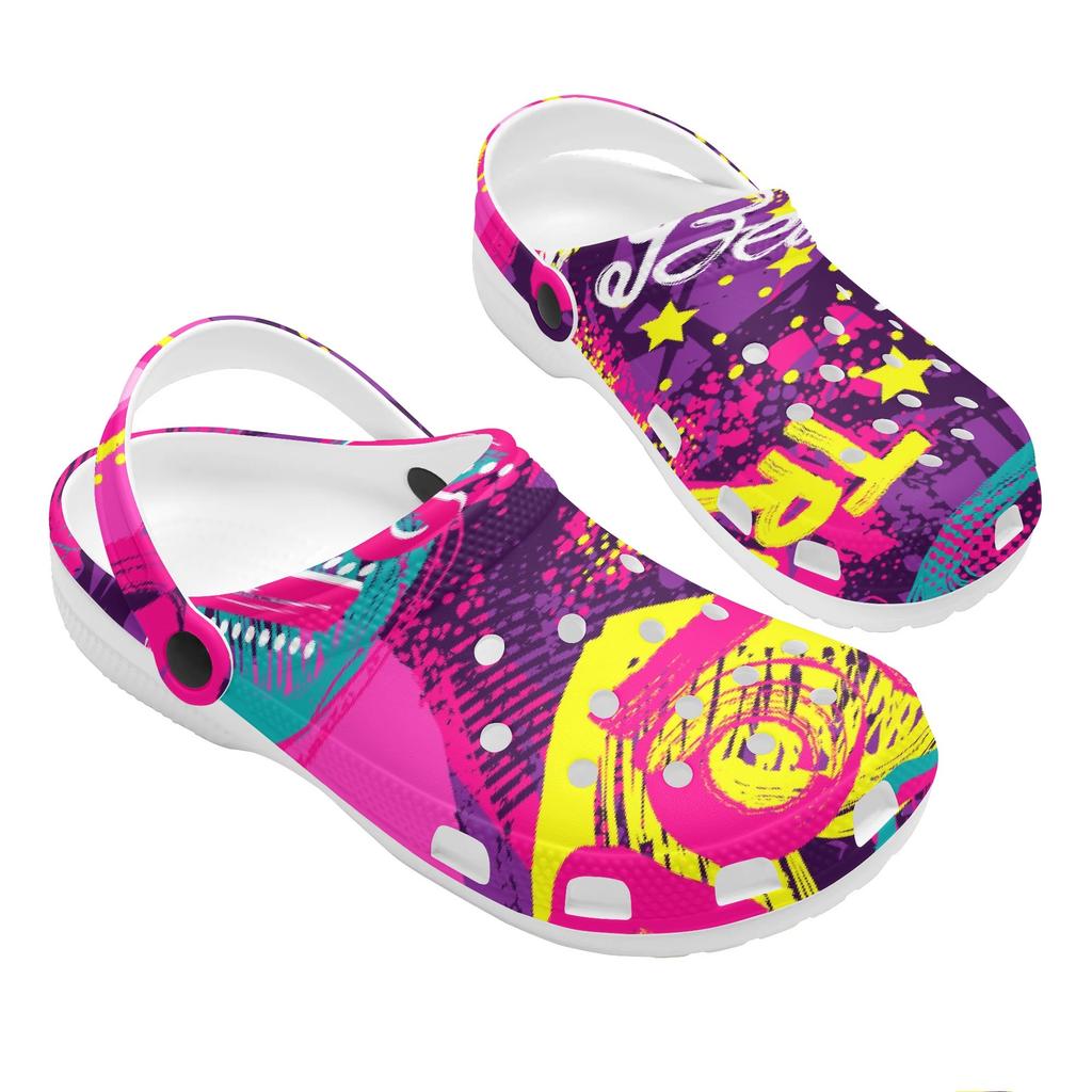 Printed Garden Shoes EVA Clogs Women Men Lightweight Breathable Slip On Beach Pool Bathroom Home Summer Sandals Daily Sandals