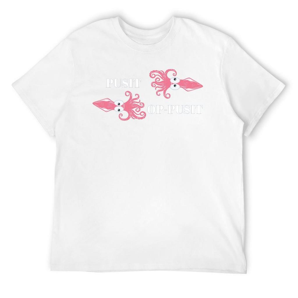 Pusit Op-Pusit (opposite) T-Shirt cotton graphic tees plus size tops street wear shirts graphic tee men