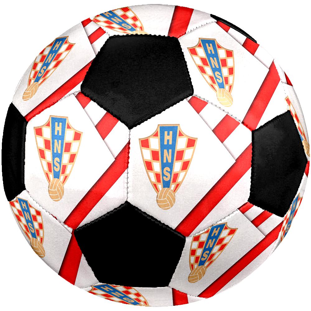 TAGLIA 5 Pallone da Calcio Federazione Calcistica Croata Colorato Per Tutte le Età Cucito a Macchina PVC Pronto per la Competizione Resistente Alta Rimbalzabilità