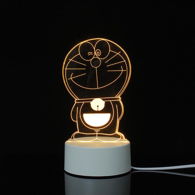 3D Cartoon Night Light: Custom Acrylic Bedside Lamp for Atmosphere & Gifts