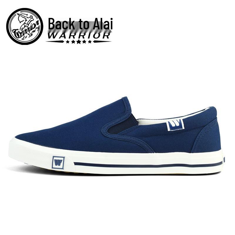 Unisex weiße Canvas Slip-On Skate-Schuhe: Lässiger Frühlingsstil