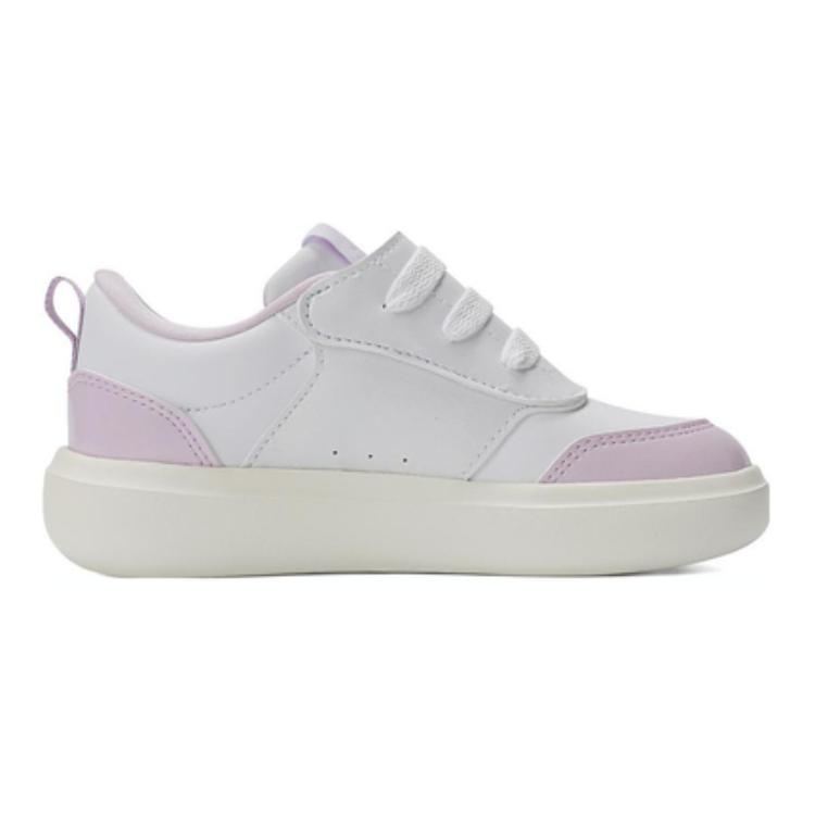 Adidas Park St Comfortable Sports Low-Top Kids Training Shoes Kids Training Shoes White Purple IE8698