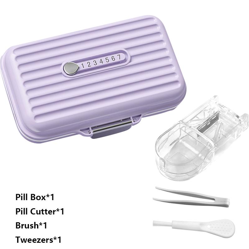 Portable Mini Pill Box Fashion Vitamin Pills Box Storage Box Pill Container Medical Kits For Health Travel Outdoor Supplies