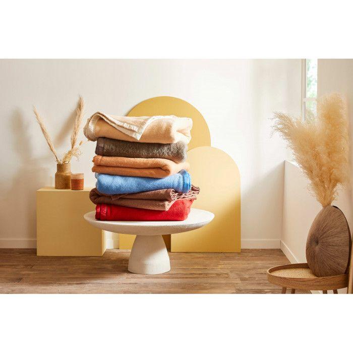 Couverture en Courtelle "Sarenne" Toison d'Or - Sarenne Anthracite Gris souris - 180 x 240 cm