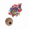 200pcs Natural Wooden Mini Clothespins Clip Peg with 1 Roll 50 Meter Jute Twine Crafts Decor