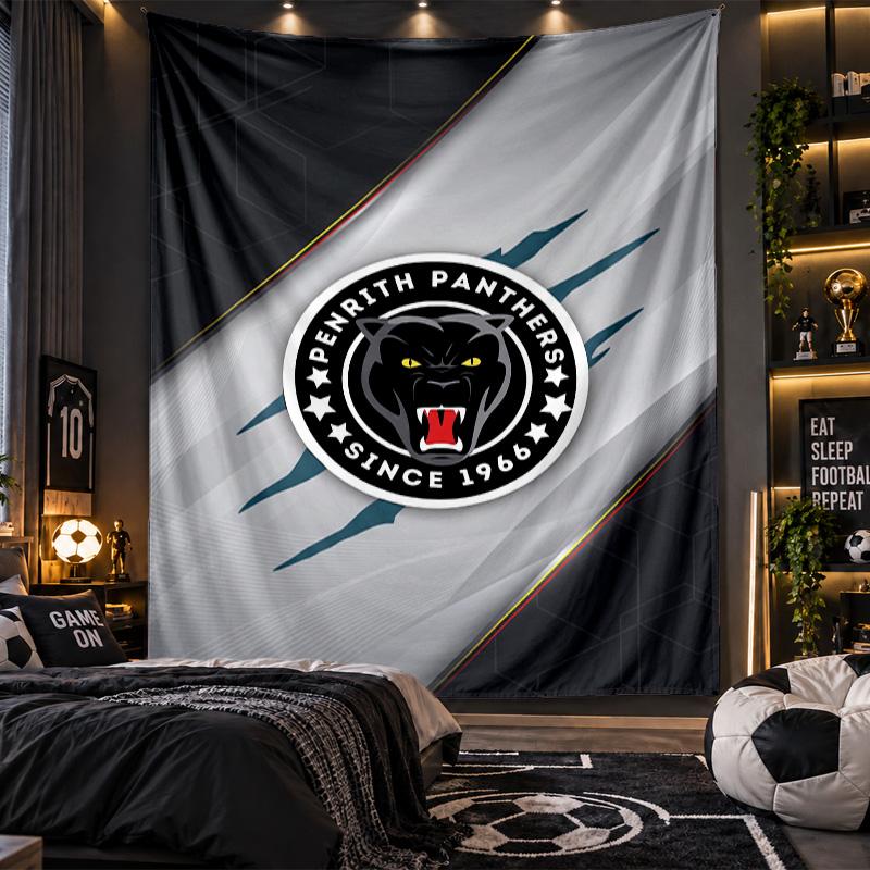 Arazzo da Appendere alla Parete Stampa Penrith Panthers Tessuto per Soggiorno Camera da Letto Decorazione per la Casa