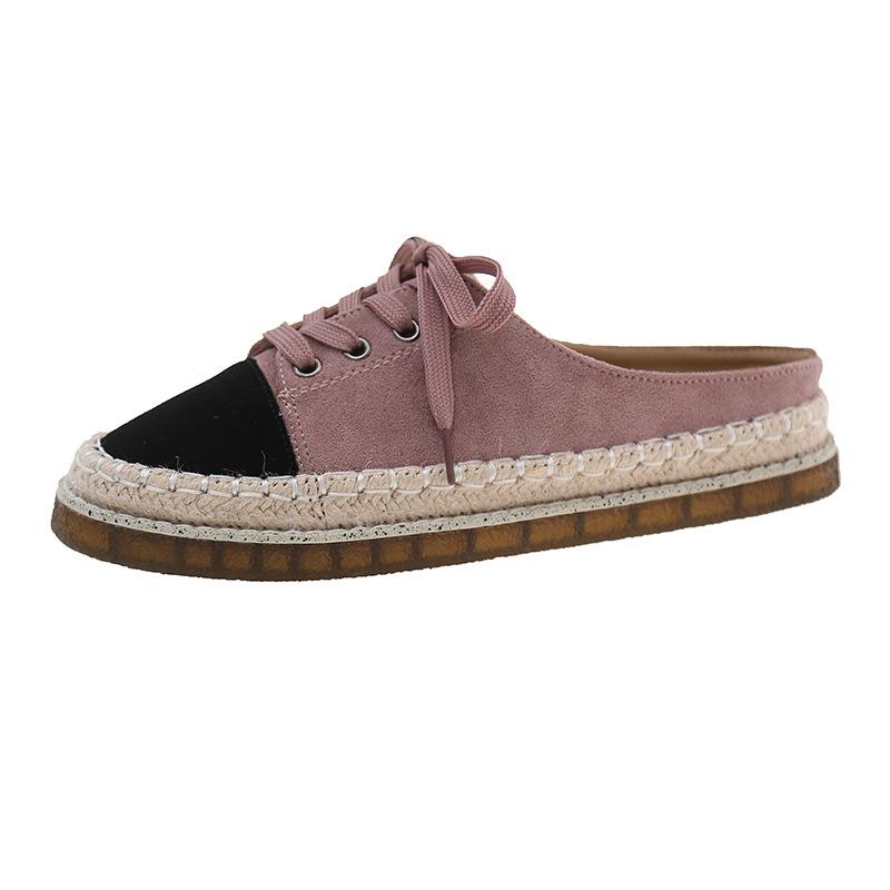 Flat-bottomed Bag Head Half Slippers Women's Summer Wear 2025 New Retro Versatile One-pedal Lazy Cool Slippers Fisherman Shoes