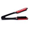 Portable Double Sided Hair Straightener V Shape Anti-Static Straight Hair Comb Wear-resistant Durable Hairdressing Straightener