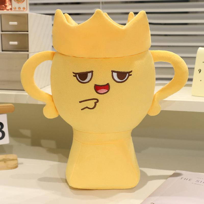 Creative Fun Trophy Pillow Plush Toy Doll Trophy Doll Kindergarten Baby Activity Reward Ragdoll