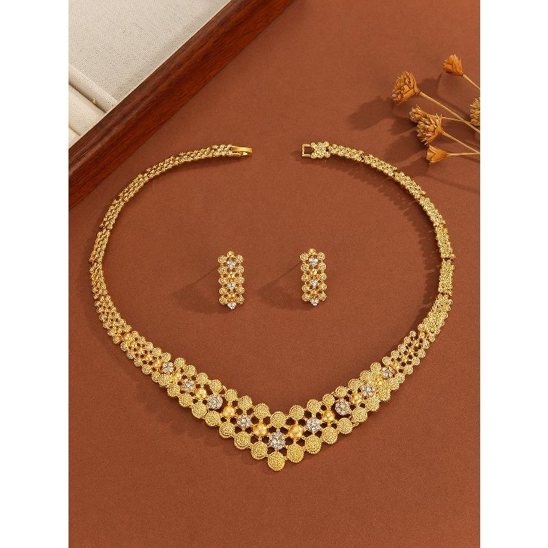 

Women s Necklace Earrings Bracelet Ring Jewelry золотой