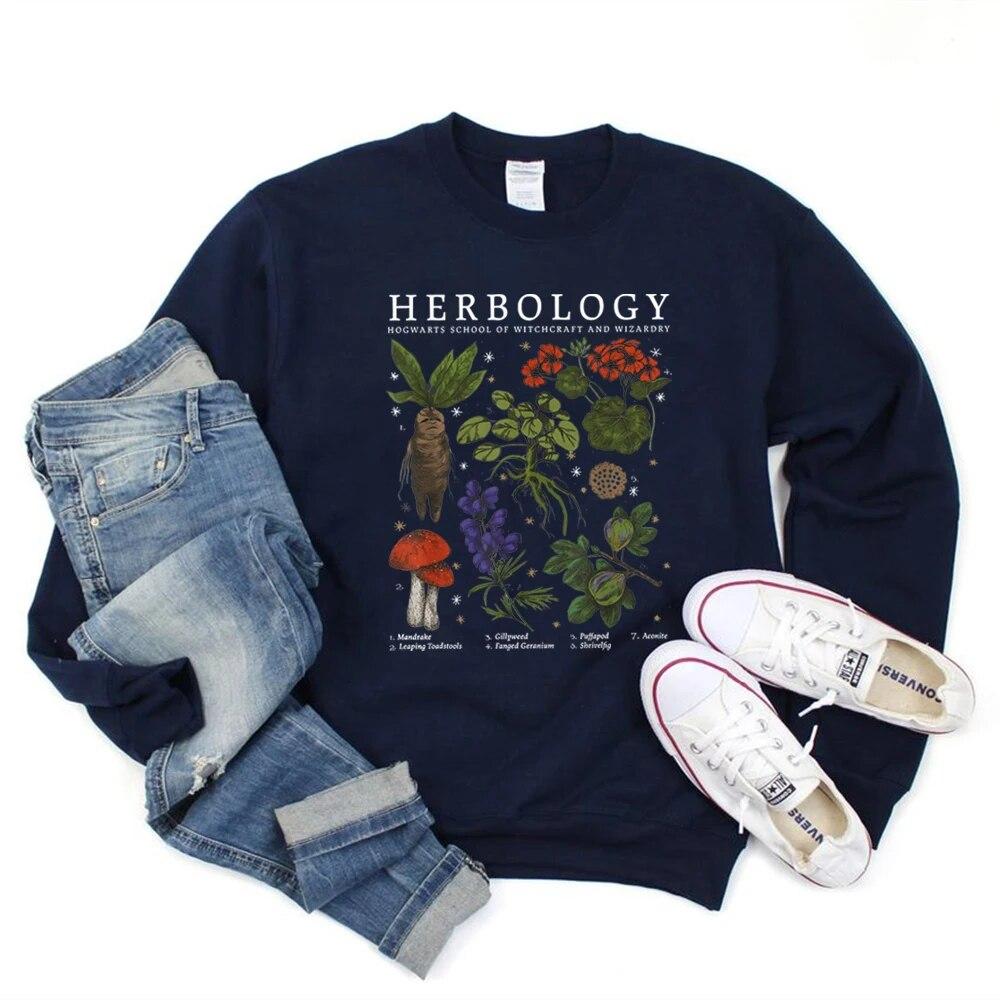 Mikina Herbologie Rostliny Kouzelný čaroděj Čarodějnická škola Mikina s kapucí Rostliny Botanická bylinkářství Mikiny s kapucí Wizard Topy Unisex Mikina s kapucí