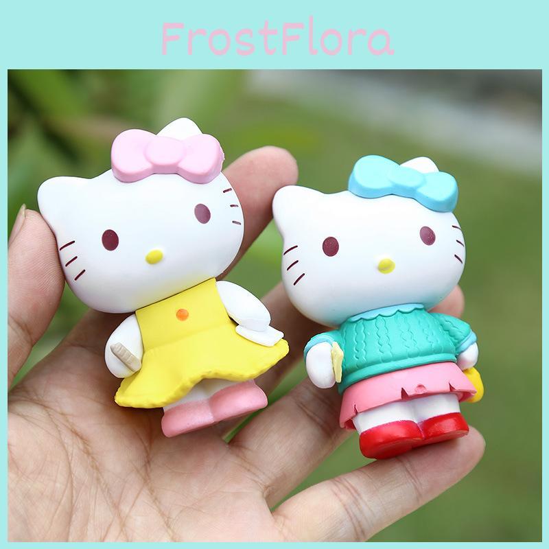 Adorable Kt Cat Pvc Figurine Blind Box Collectible Cute Desktop Decor Gift For Girls