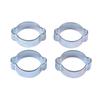10 pcs/set Double Ear Clamp Galvanized Convenient Fuel Pipe Hose Clamp 5-31mm