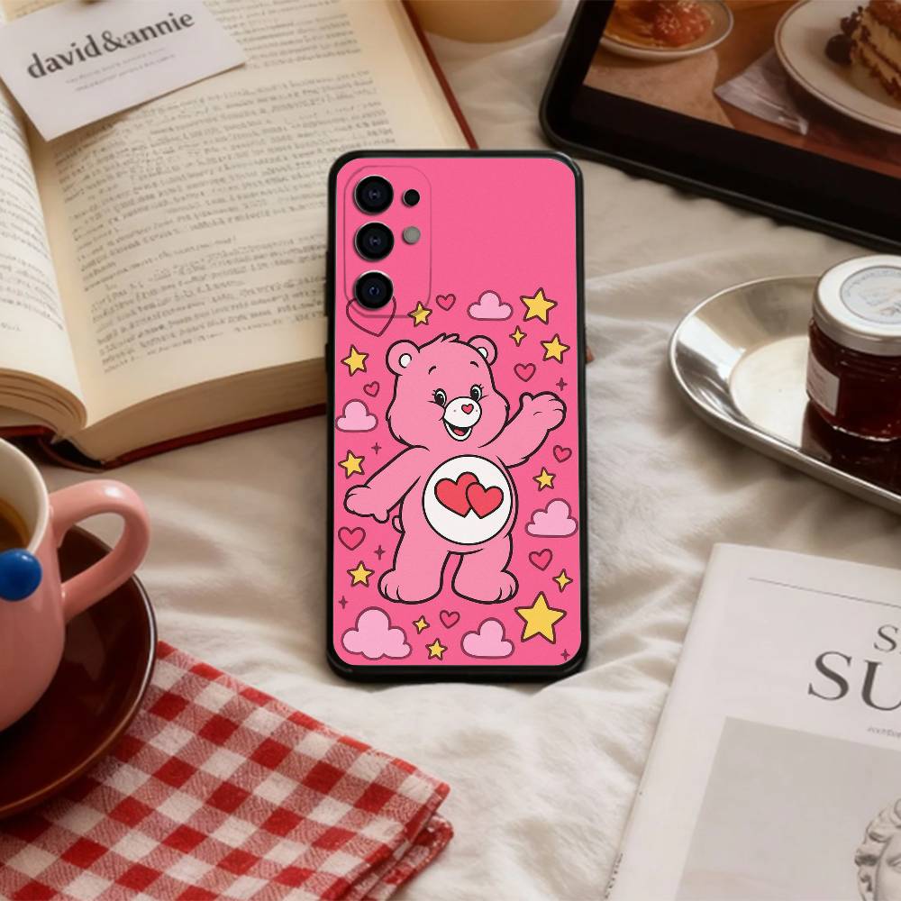 Classic C-Cute C-Care B-Bears Phone Case For Samsung S 25,24,23,22,30,21,10,9,Ultra,Plus,Lite,FE,4,5 G Soft Black Case