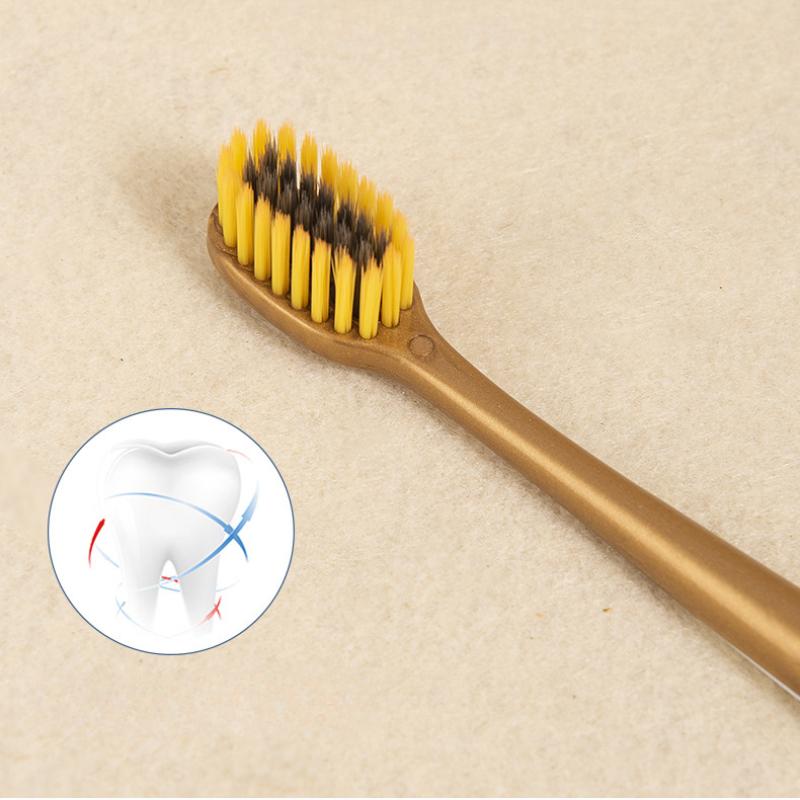 Adult Couple Toothbrush High-grade Bamboo Charcoal Soft Toothbrush 2 Individually Packaged Family Travel Manual Toothbrush
