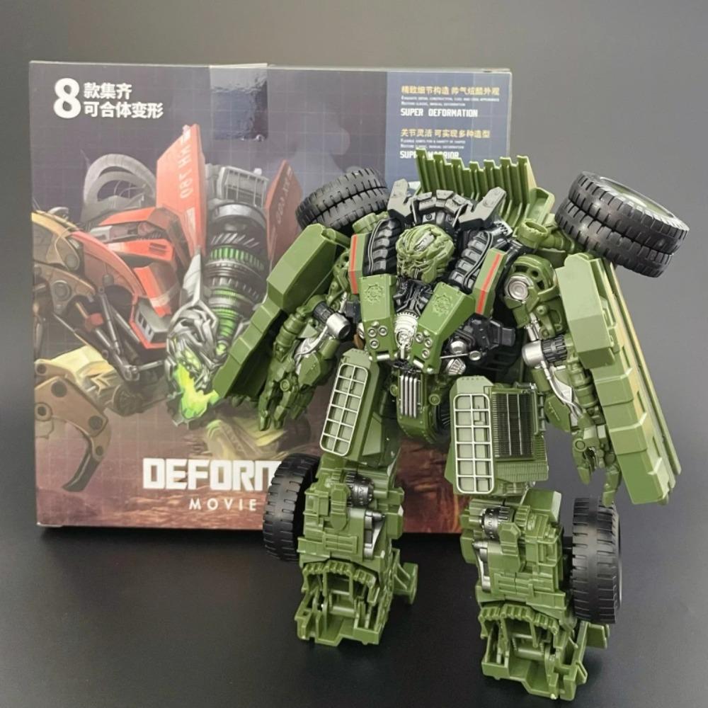 AOYI Cool 8 IN 1 Transformation Devastator Toys Boy Anime Hook Action Figures Robot Car Engineering Vehicle Model Kids H6001-8B