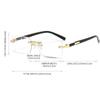 New Fashion Rimless Presbyopia Glasses Anti Blue Light Reading Glasses for Men Women Diopter +3.0 +3.5 +4.0 Clear Lens