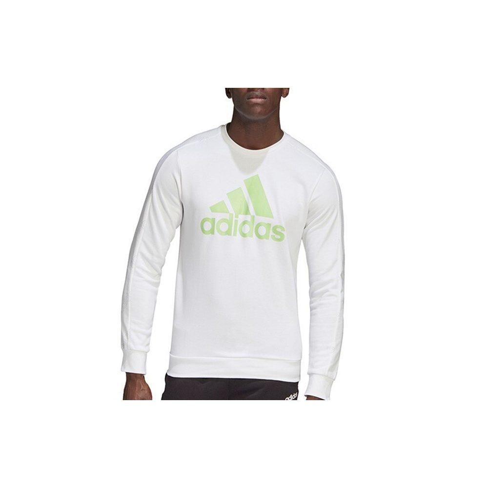 Adidas Sweatshirts Men's White Crew Neck Moderate Regular GJ6591