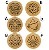 Guitar Soundhole Cover, Anti-Feedback Electret for Electric-Acoustic, Wooden.
