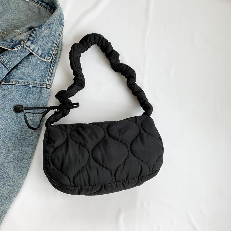 IELGY stylish and simple space cotton material diamond shoulder bag