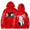 Harajuku Anime Chainsaw Man Power Cute Printed Hooded Autumn Winter Fleece Streetwear Tops