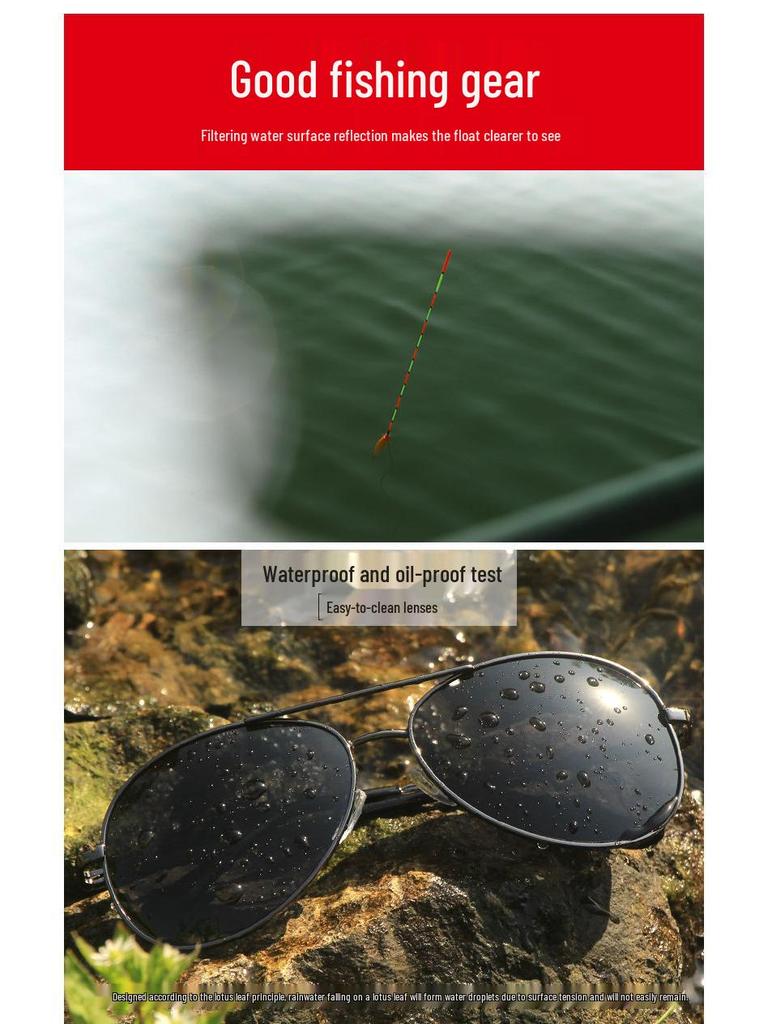 Men's Dual-Use Color-Changing Sunglasses: Day/Night Polarized Driving, Fishing & Trendy Glasses