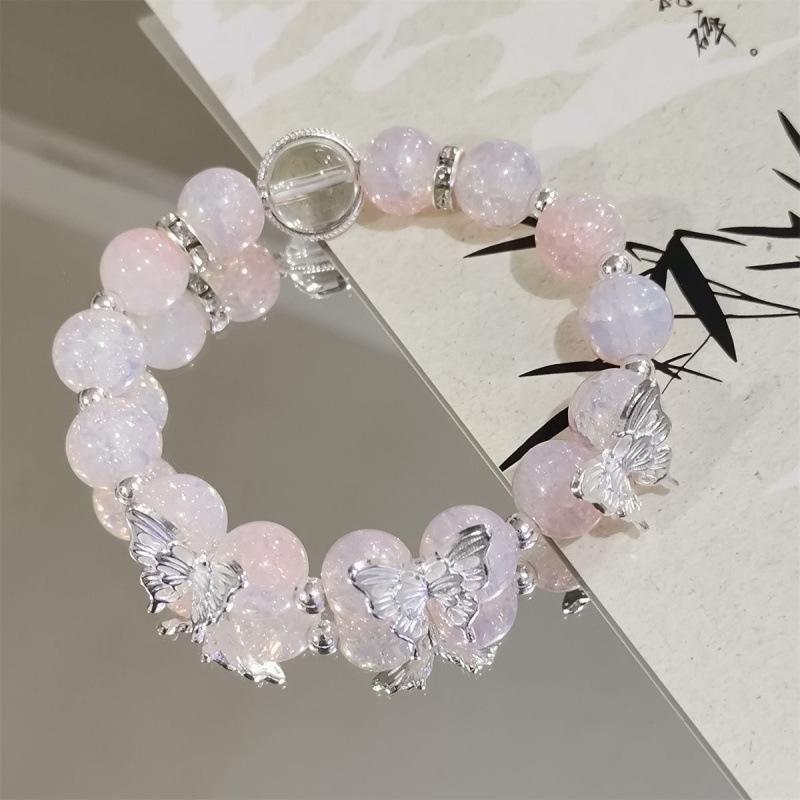 

Красочный кулон в виде орхидеи лотоса, браслет из бусин для женщин: Летние украшения дружбы