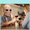 Sinister Halloween Evil Faceless Man Latex Mask Creepy Skull Alien Full Face Headpiece