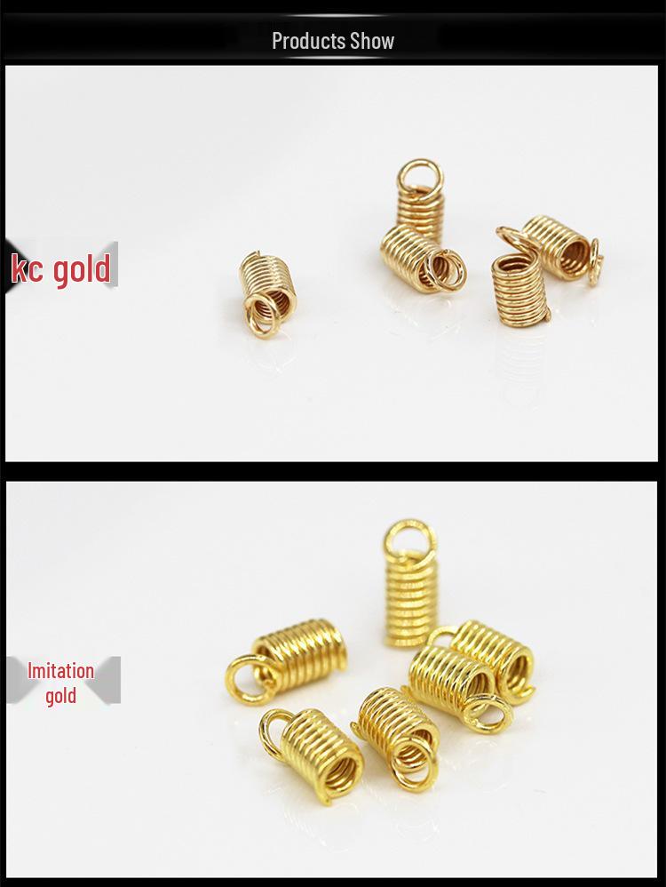 DIY Spiral Pull Spring Buckle for Jewelry Necklaces and Leather Cord Clasp, 1kg/Bag