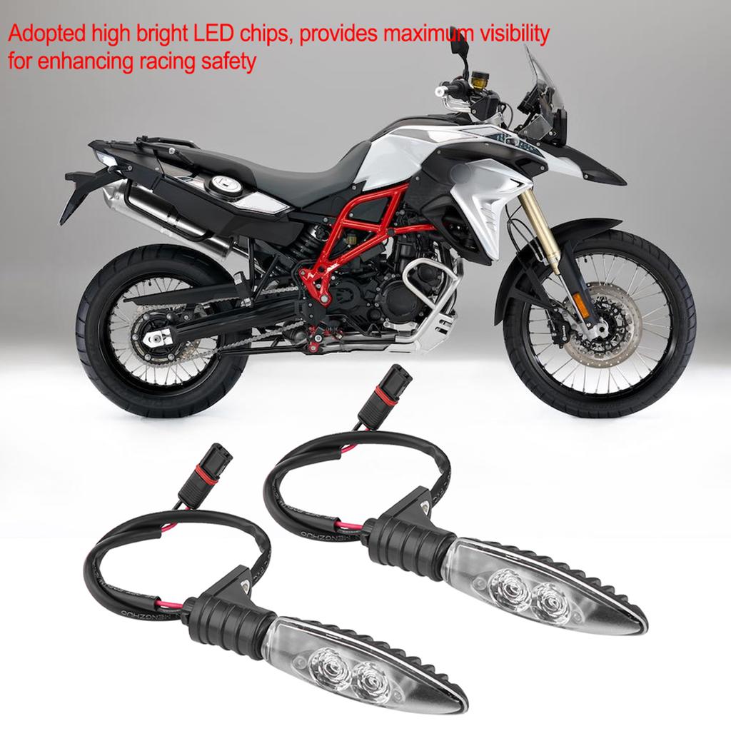 Pair of Motorcycle Turn Signal LED Lights Kit Direction Indicator Lamp for F800 Front