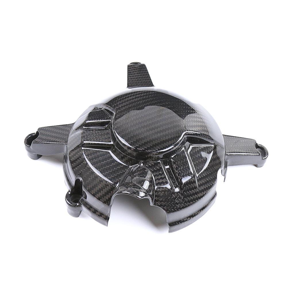Yamaha R3 Carbon Fiber Engine Cover - Modified Protective Motorcycle Accessory 3K Dry Carbon.
