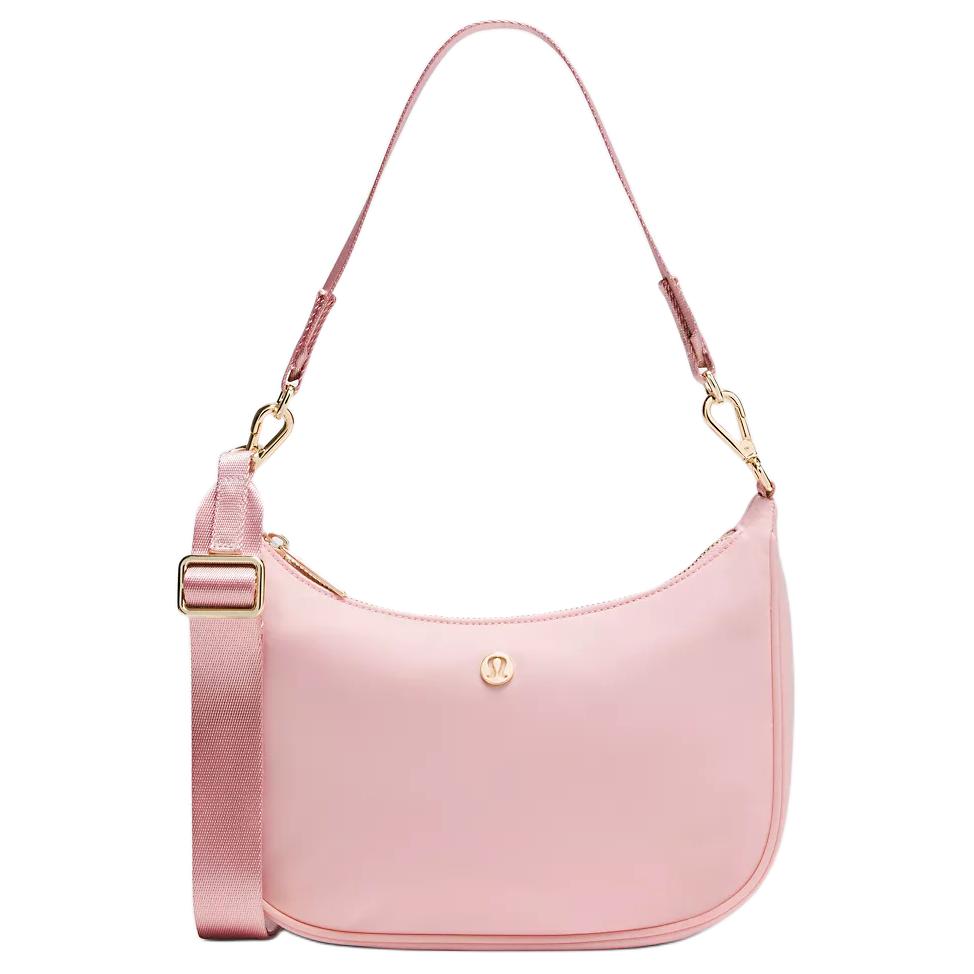 Lululemon City Essentials 3L Brand Logo Recycled Nylon Crossbody Shoulder Bag Women bags Pink-Mist LW9FR7S-069005 Pink Mist