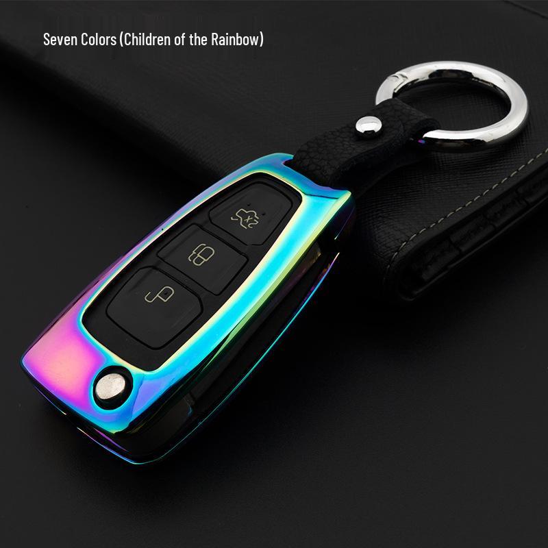 Metal Car Key Cover for Ford Models: Focus, Kuga, Ecosport, Mondeo