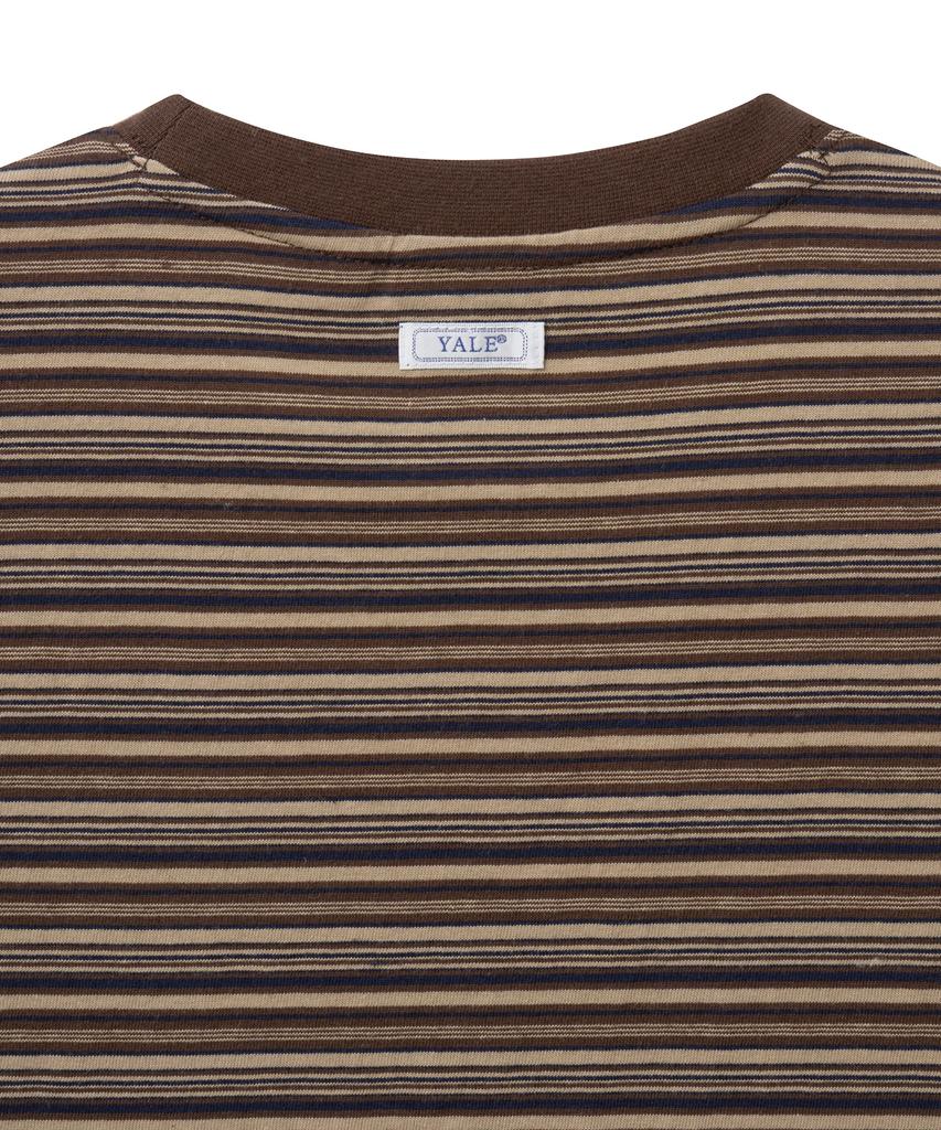 YALE Women'S Multi-Stripe T-Shirt_Brown