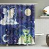 Starry Sky Dragon Shower Curtain Kids Bathroom Decor Blue Galaxy Print Waterproof Fabric Perfect Gift Idea for Children's Room D