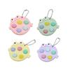 Cartoon Toy Fish Shape Bubble Pressing Toy Keychain Holding Sensory Toy Pressure Release Toy Mini Gadget Funny Gift