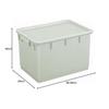 TONBO Shinki Gosei Square Pickle Container with Lid, Model 54, Gray, 40cm W x 56.5cm D x 34cm H, Made in Japan