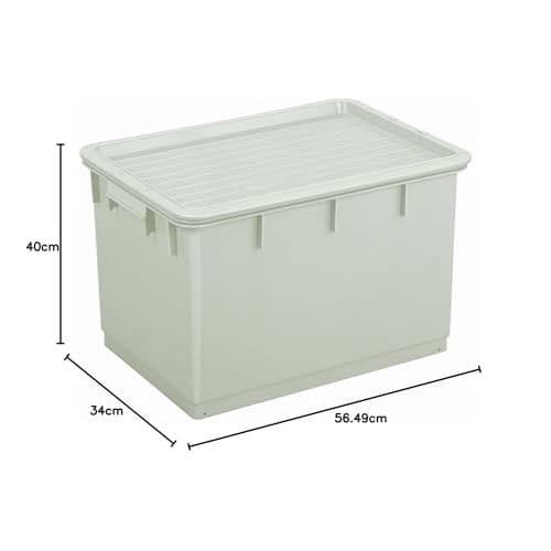 TONBO Shinki Gosei Square Pickle Container with Lid, Model 54, Gray, 40cm W x 56.5cm D x 34cm H, Made in Japan