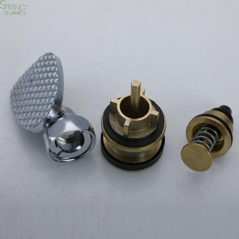 Concealed Pedal Toilet Flush Valve Core, Button Concealed Flush Valve for Toilet Spindle Cartridges