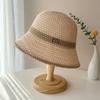 Foldable Fisherman's Hat Letter Decor Sun Hat Big Visors Beach Cap  Women Girls