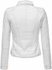 White Leather Lambskin Stylish Motorcycle Soft Women's Handmade Casual Jacket