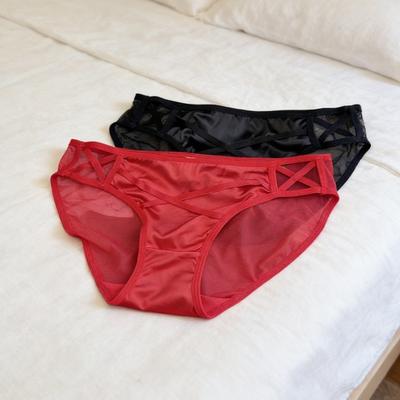Women's Sexy Sheer Mesh Underwear Seamless Low Rise See Through Panties Soft Stretchy Breathable Briefs